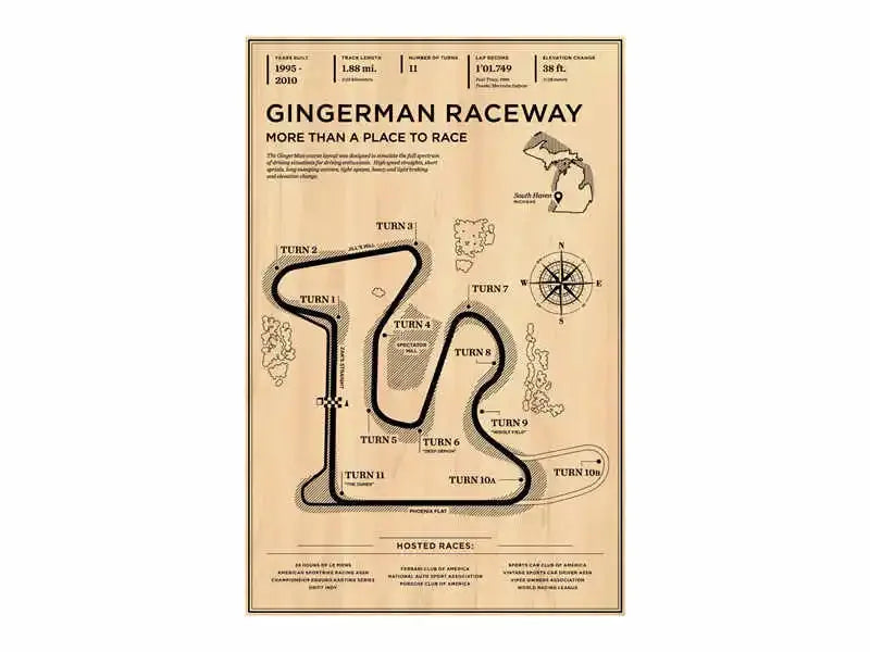 Racing Circuit Canvas Wall Art Poster - Monaco