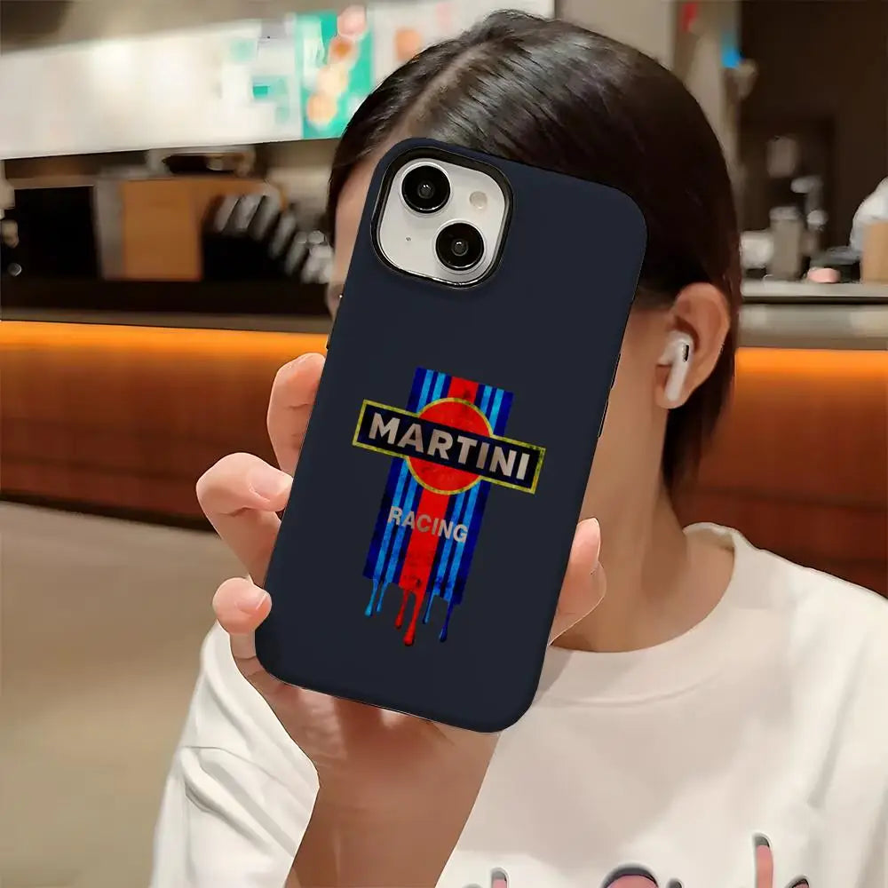 Motorsport-Inspired Protective Phone Case - Glossy Finish
