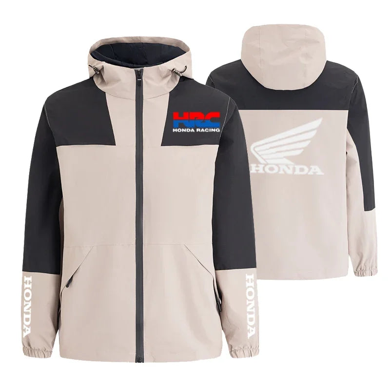 Printed Casual Track Hooded Jacket