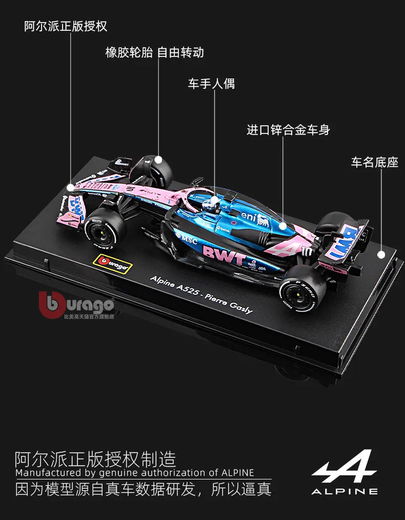 1:43 Simulation Race Car Desk Model