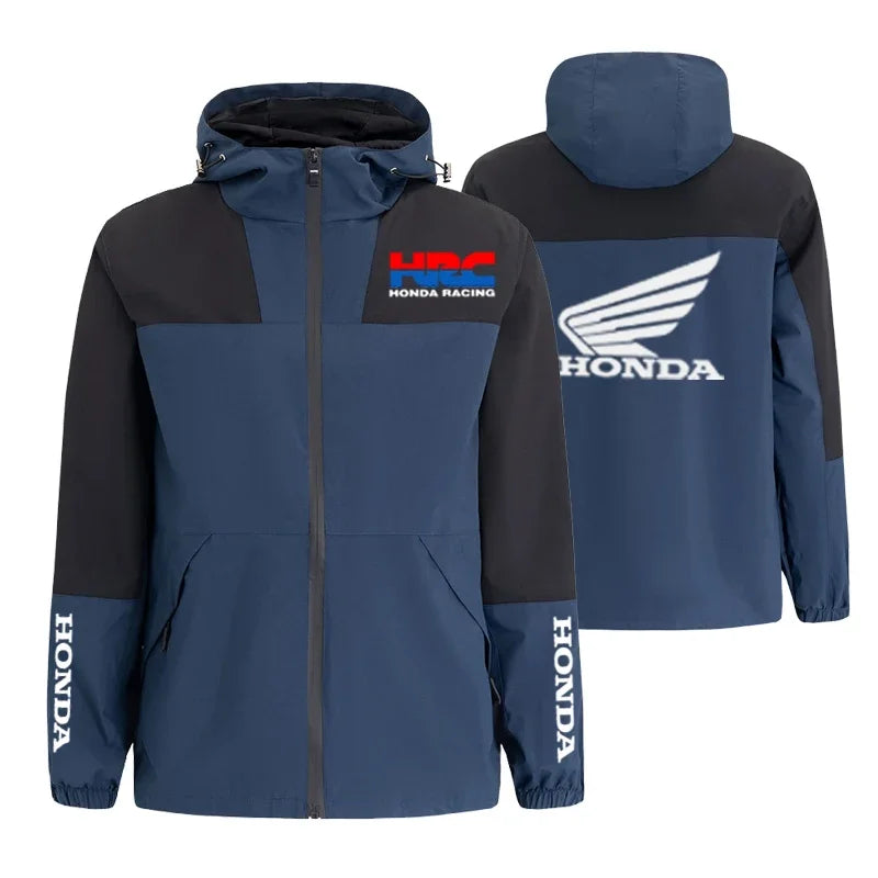 Printed Casual Track Hooded Jacket