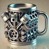 Mechanical Theme Coffee Stainless Insulated Cup