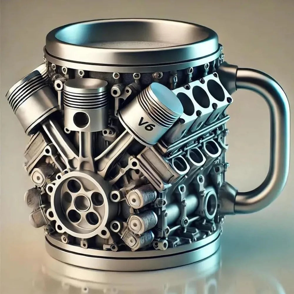 Mechanical Theme Coffee Stainless Insulated Cup