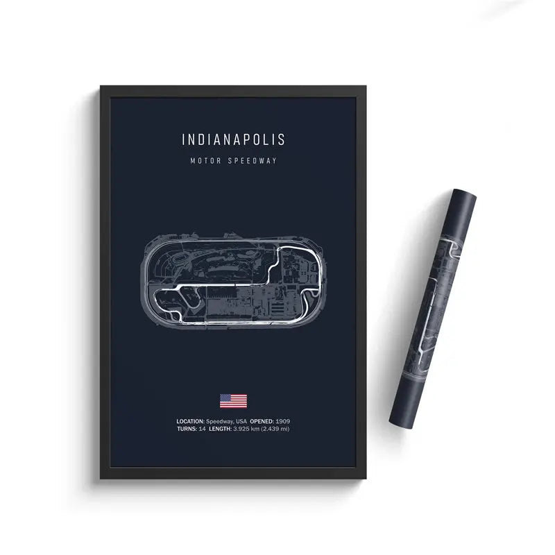 Racing Circuit Canvas Wall Art Poster - Imola & Monaco