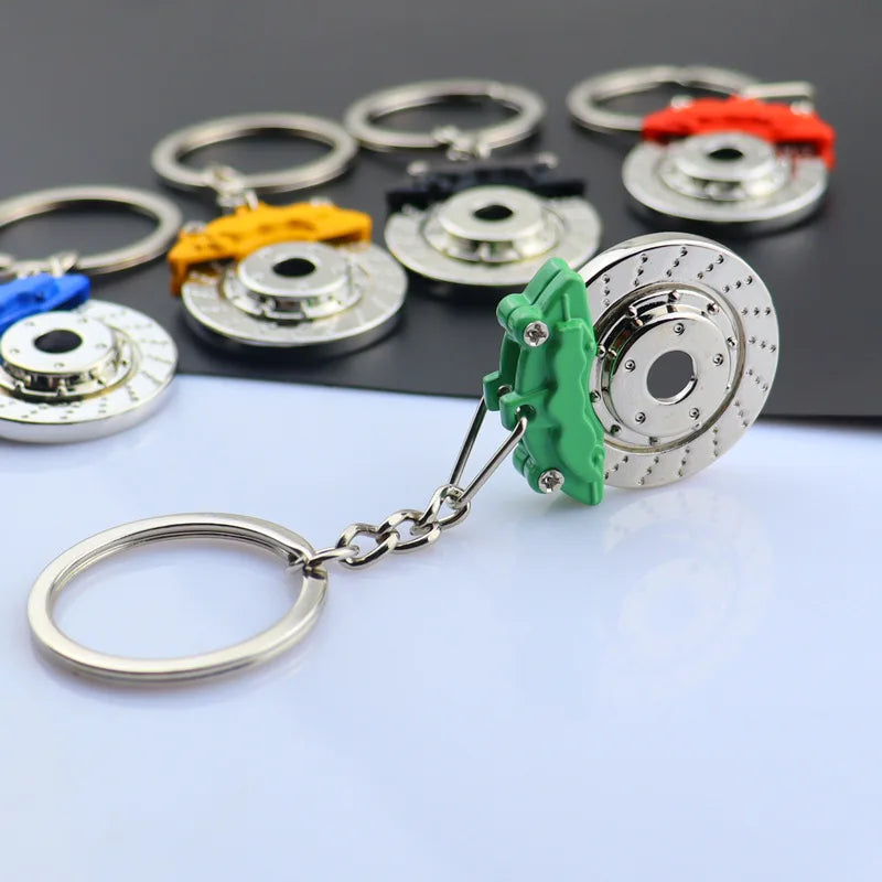 Brake Disc Metal Keychain
