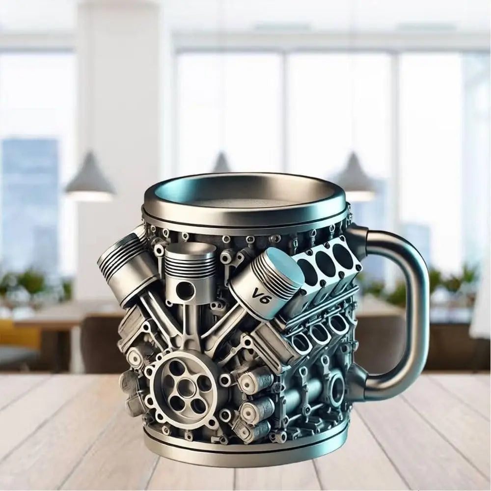 Mechanical Theme Coffee Stainless Insulated Cup