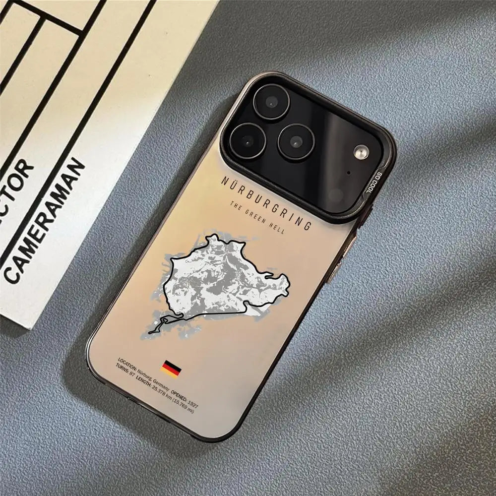 Motorsport-Inspired Protective Phone Case - Matte Finish