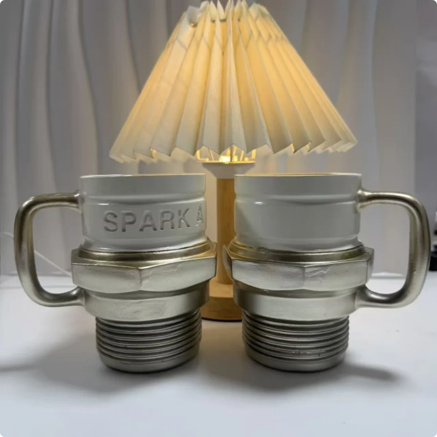 Piston Detail Insulated Drink Stainless Mug