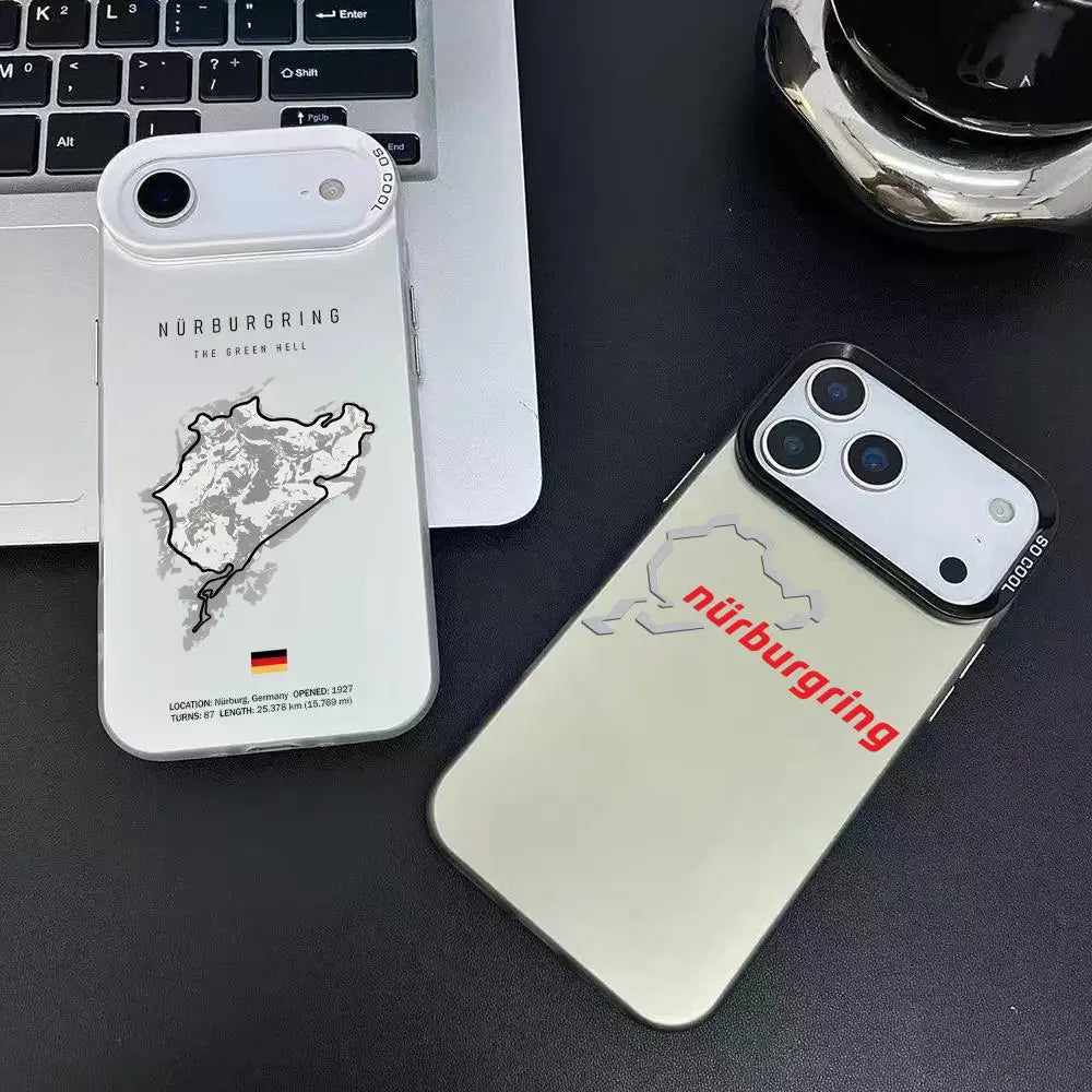 Motorsport-Inspired Protective Phone Case - Matte Finish