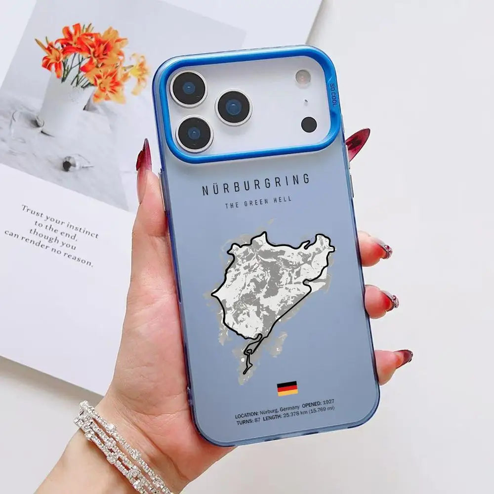 Motorsport-Inspired Protective Phone Case - Matte Finish