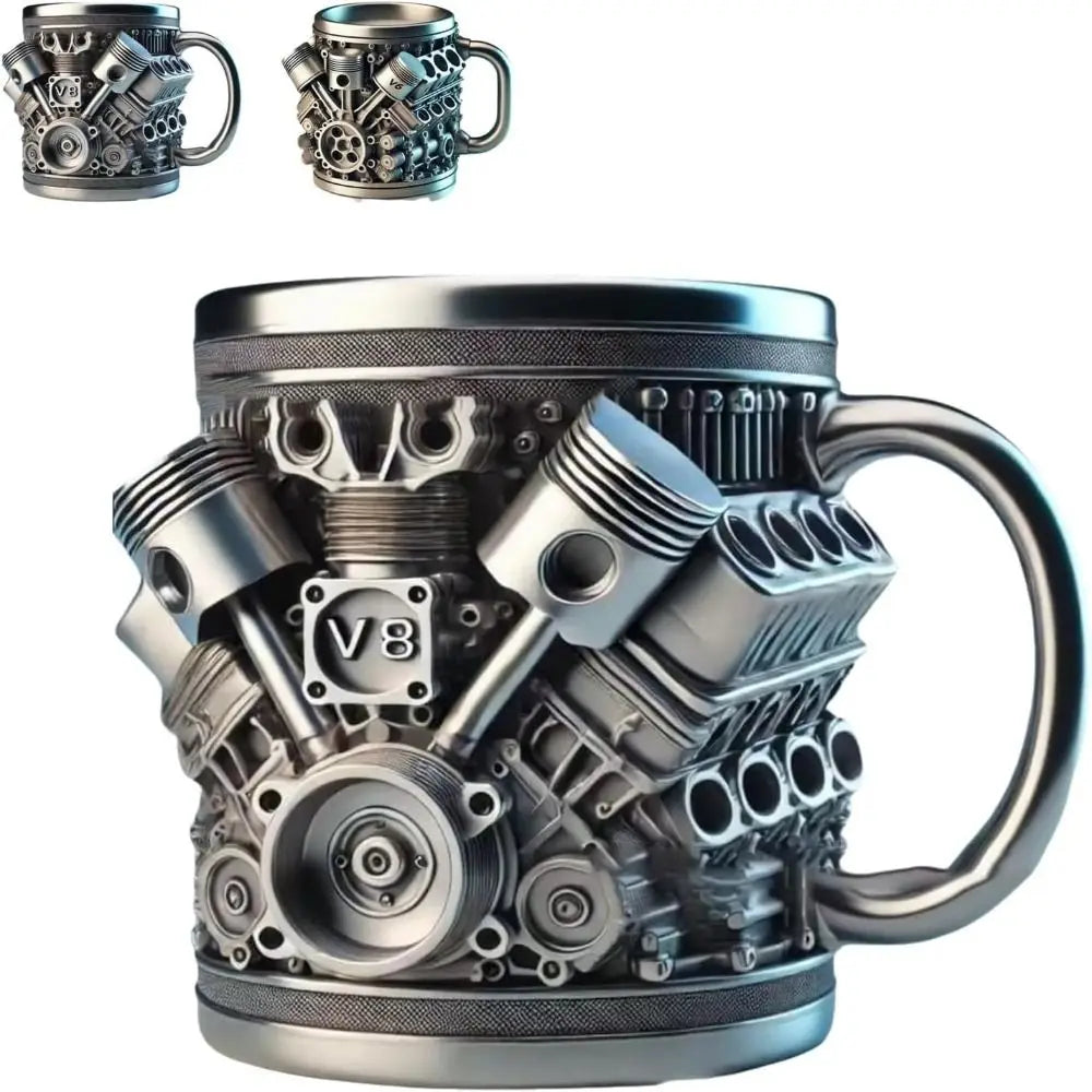 Mechanical Theme Coffee Stainless Insulated Cup
