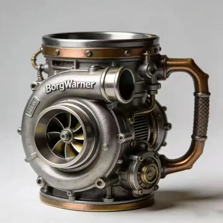 Retro Engine Handle Mug