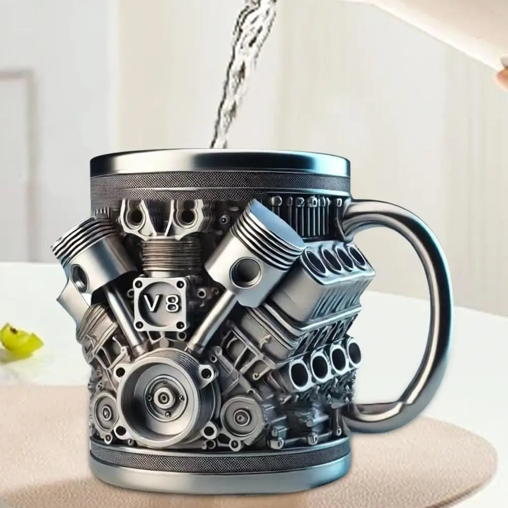 Mechanical Theme Coffee Stainless Insulated Cup