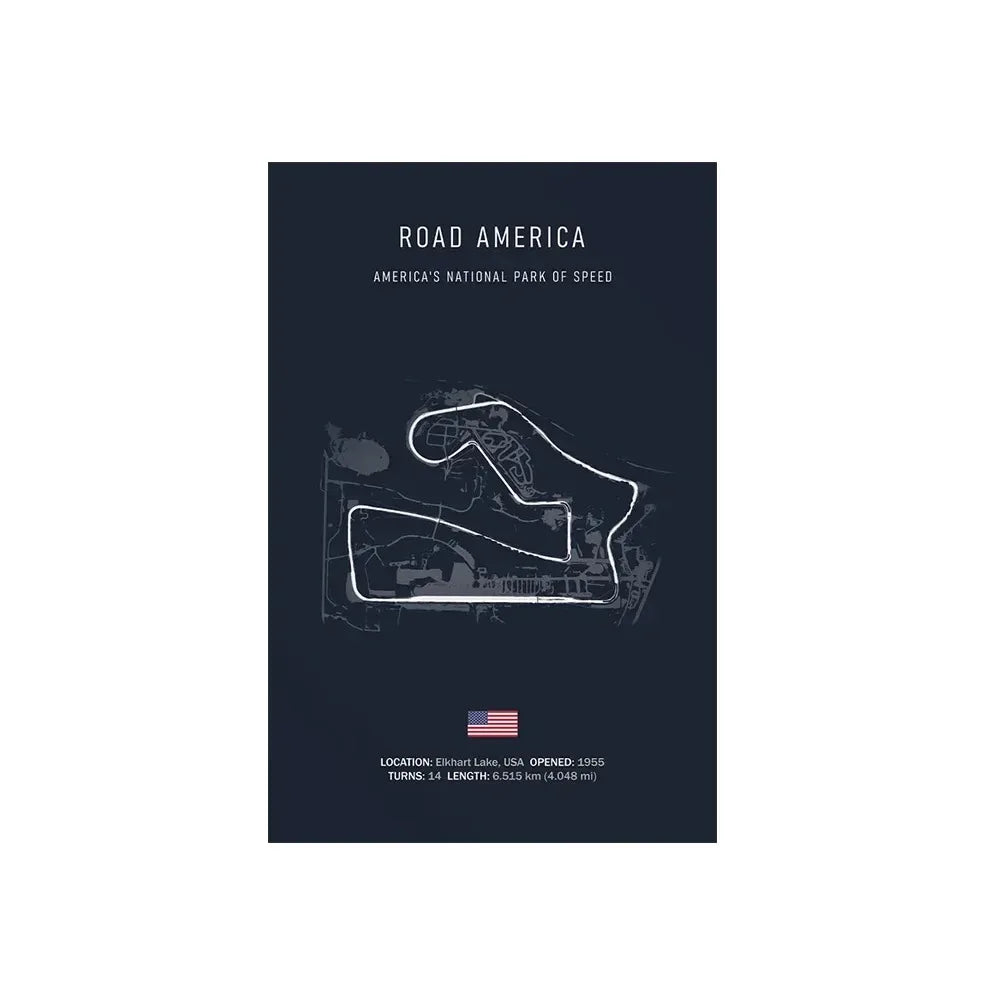 World Racing Circuit Canvas Poster