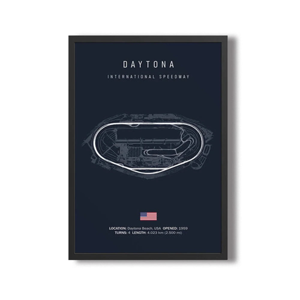 World Racing Circuit Canvas Poster