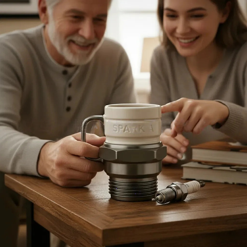 Piston Detail Insulated Drink Stainless Mug