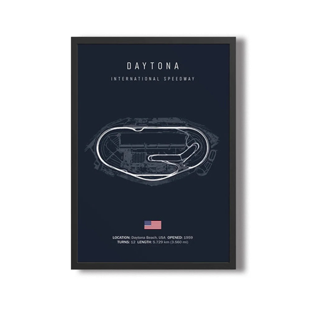 World Racing Circuit Canvas Poster