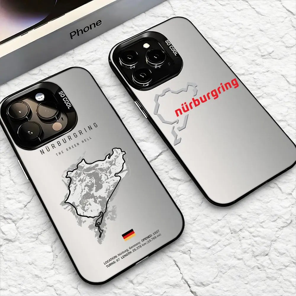 Motorsport-Inspired Protective Phone Case - Matte Finish