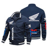 Windproof Motorcycle Style Hooded Jacket