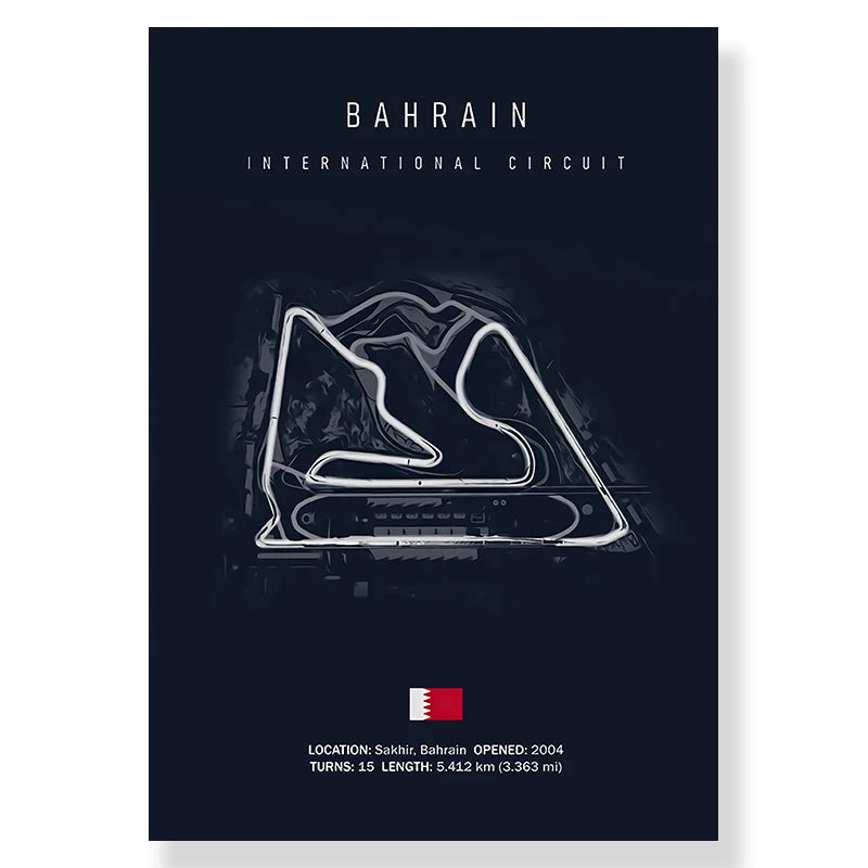 Racing Circuit Canvas Wall Art Poster - Imola & Monaco