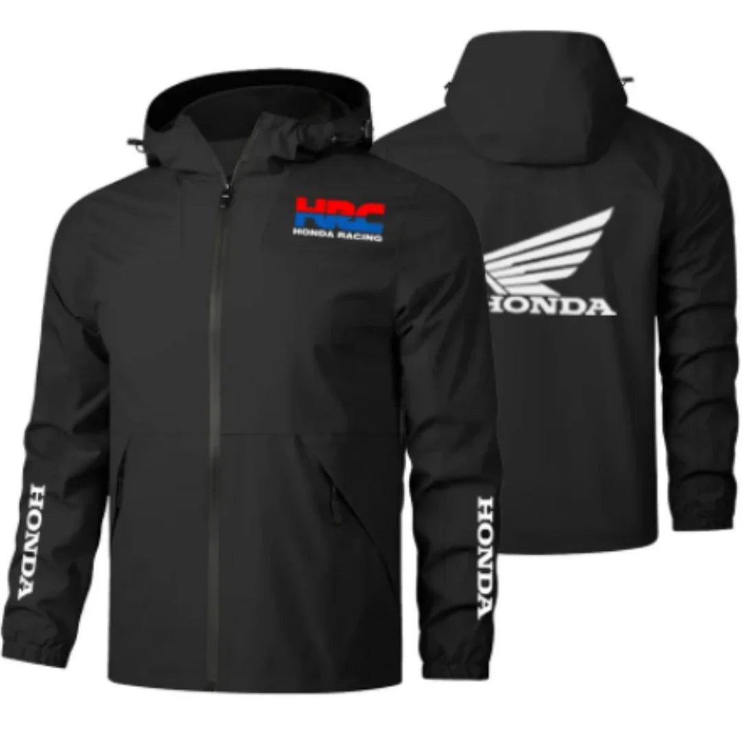 Printed Casual Track Hooded Jacket