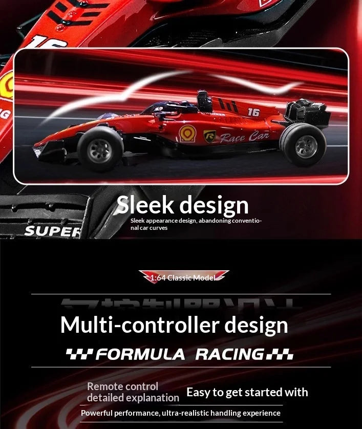 1:64 Remote Control Open-Wheel Racer