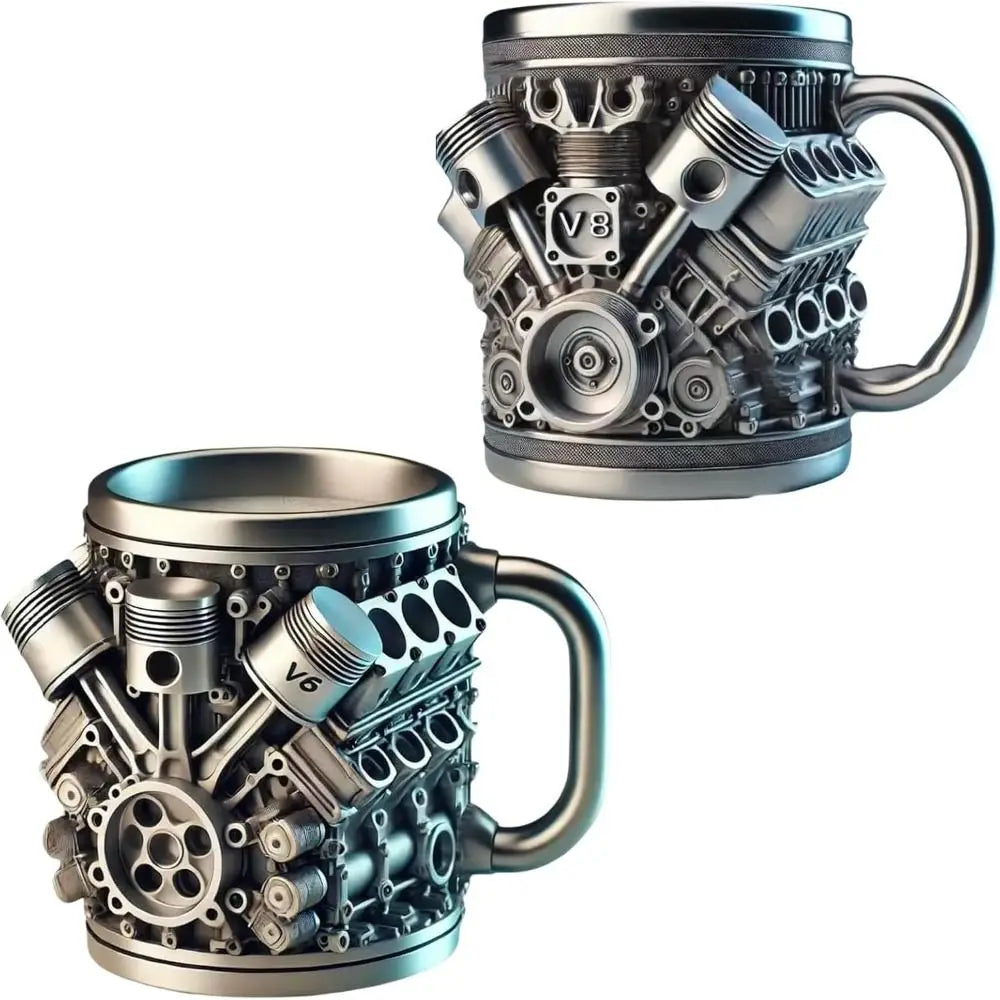 Mechanical Theme Coffee Stainless Insulated Cup
