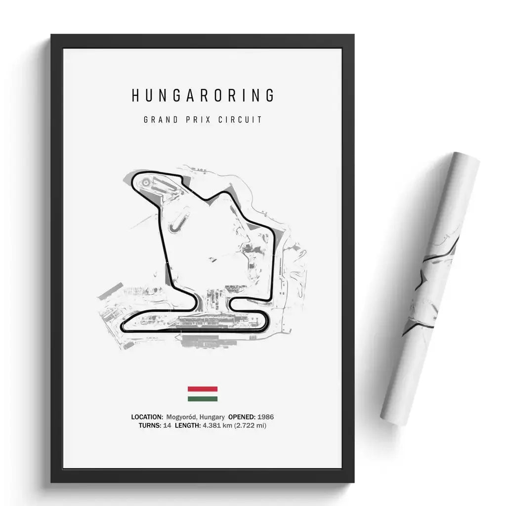 Racing Circuit Canvas Wall Art Poster