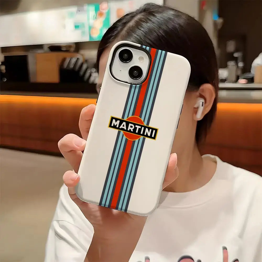 Motorsport-Inspired Protective Phone Case - Glossy Finish