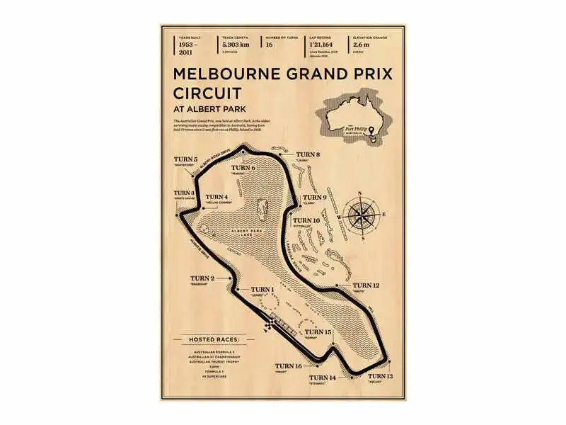 Racing Circuit Canvas Wall Art Poster - Monaco