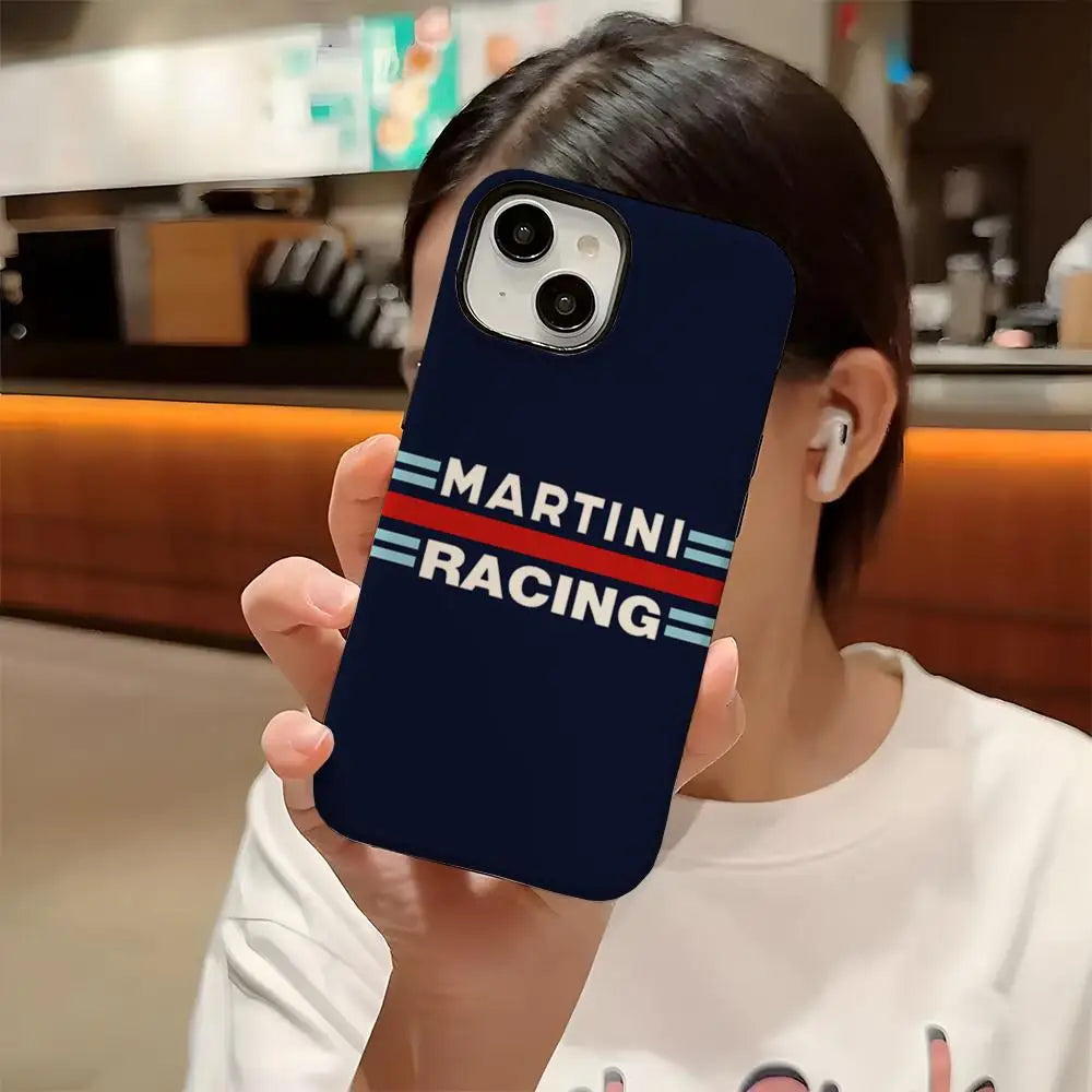 Motorsport-Inspired Protective Phone Case - Glossy Finish
