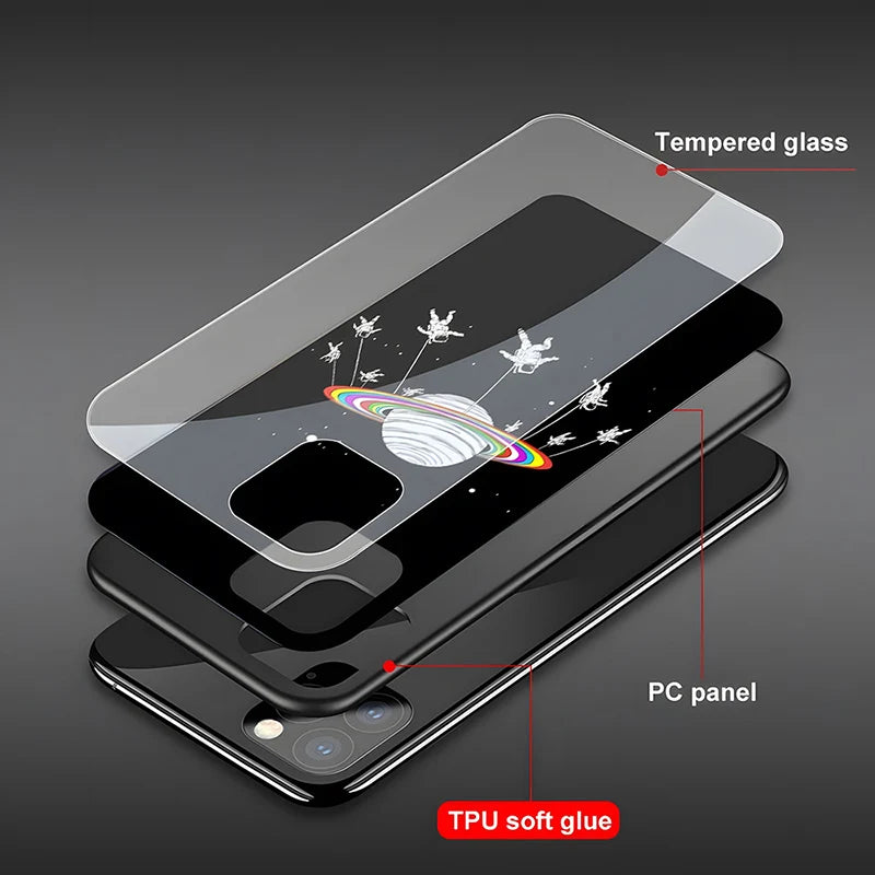 Motorsport-Inspired Protective Phone Case - Glass Back