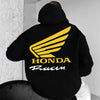 Motorcycle Graphic Pullover Hoodie
