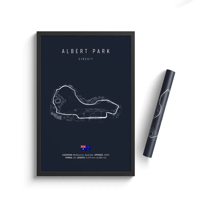 Racing Circuit Canvas Wall Art Poster - Imola & Monaco