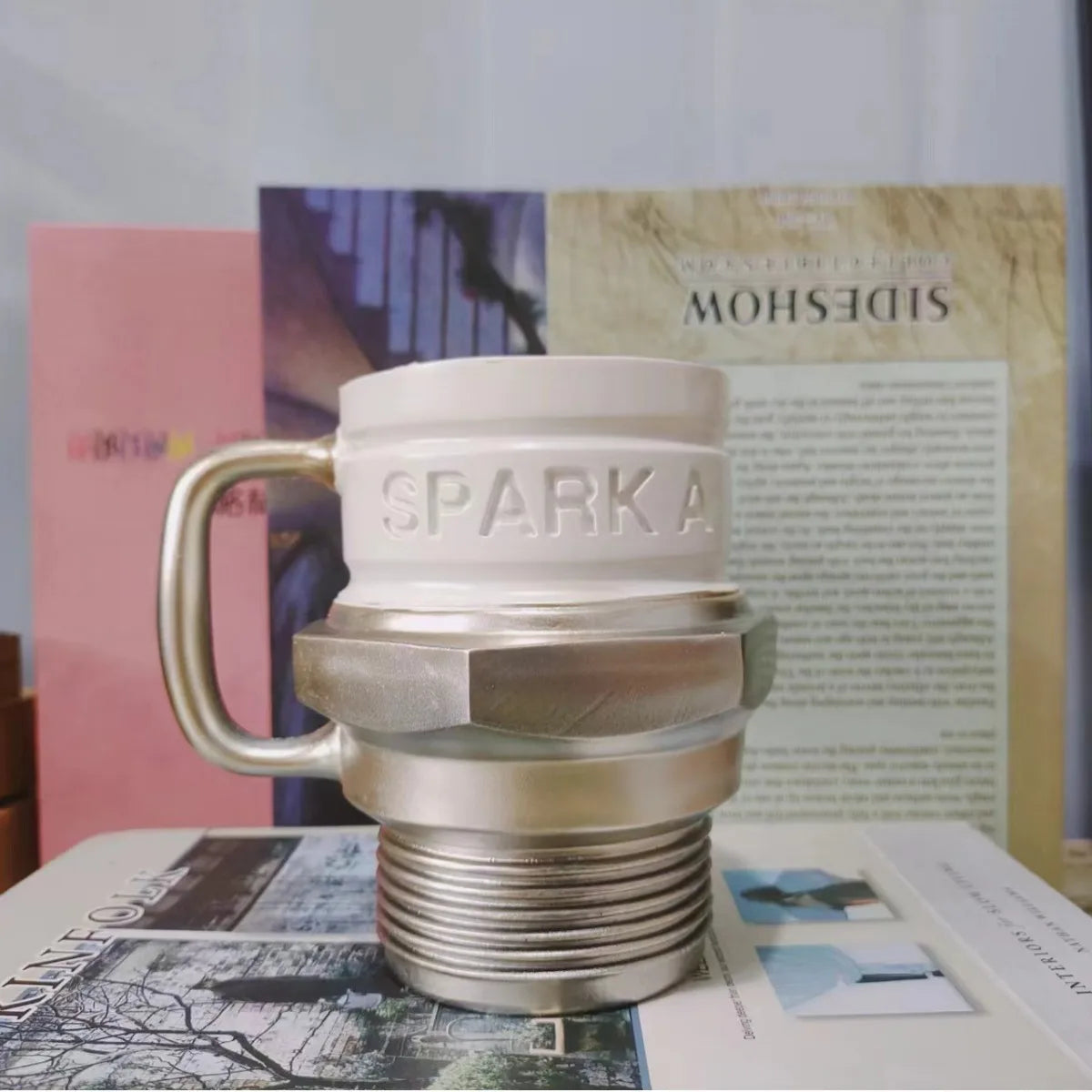 Retro Engine Handle Mug