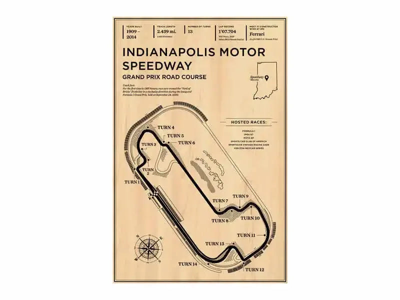 Racing Circuit Canvas Wall Art Poster - Monaco