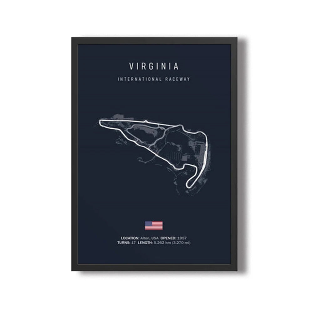 World Racing Circuit Canvas Poster