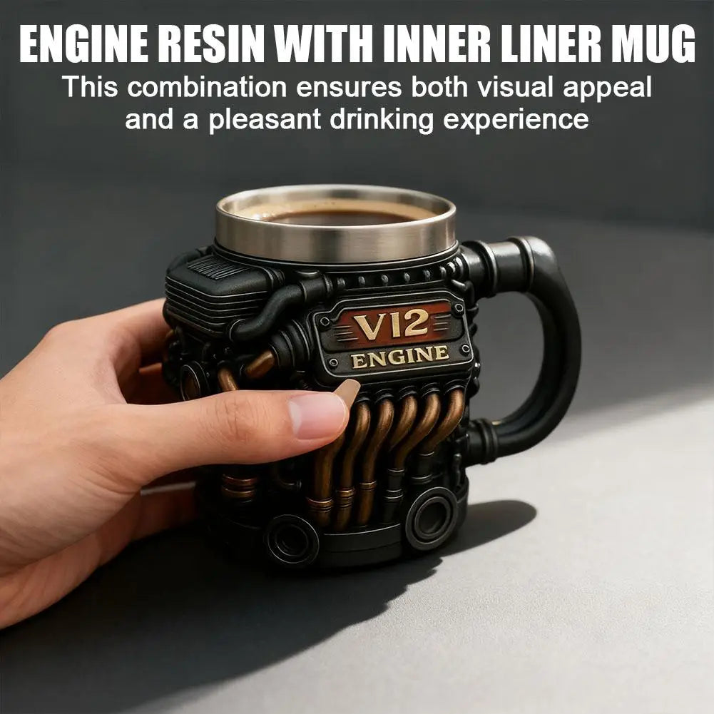Industrial Style Stainless Mug