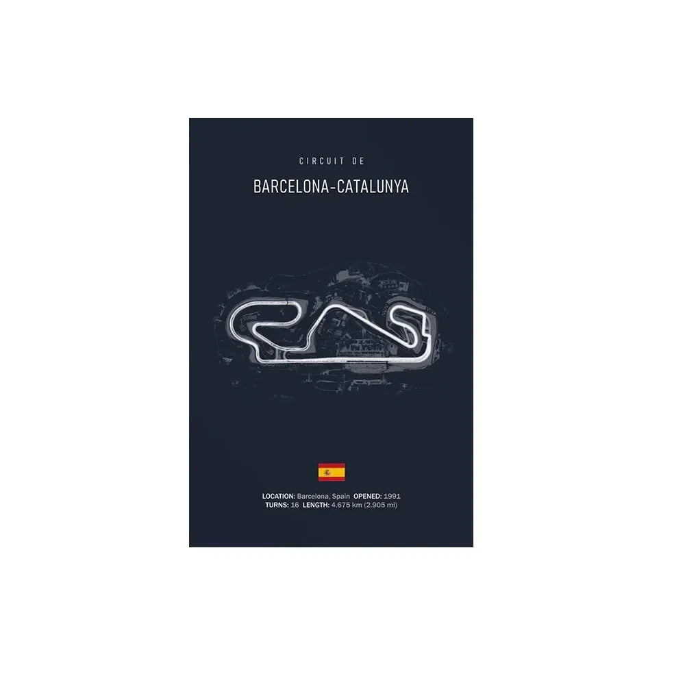 World Racing Circuit Canvas Poster