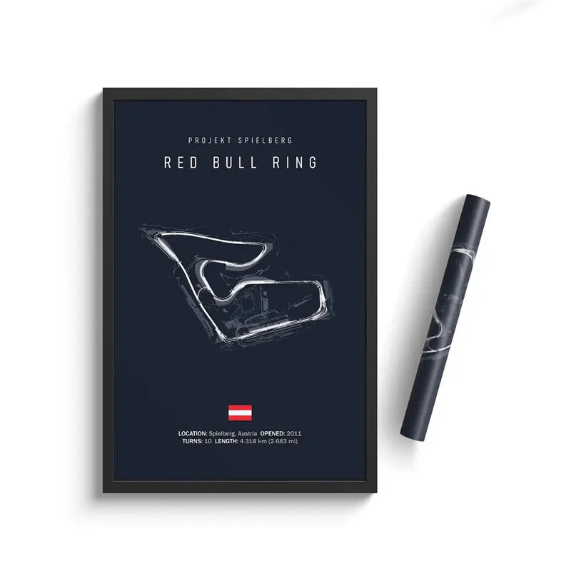 Racing Circuit Canvas Wall Art Poster - Imola & Monaco